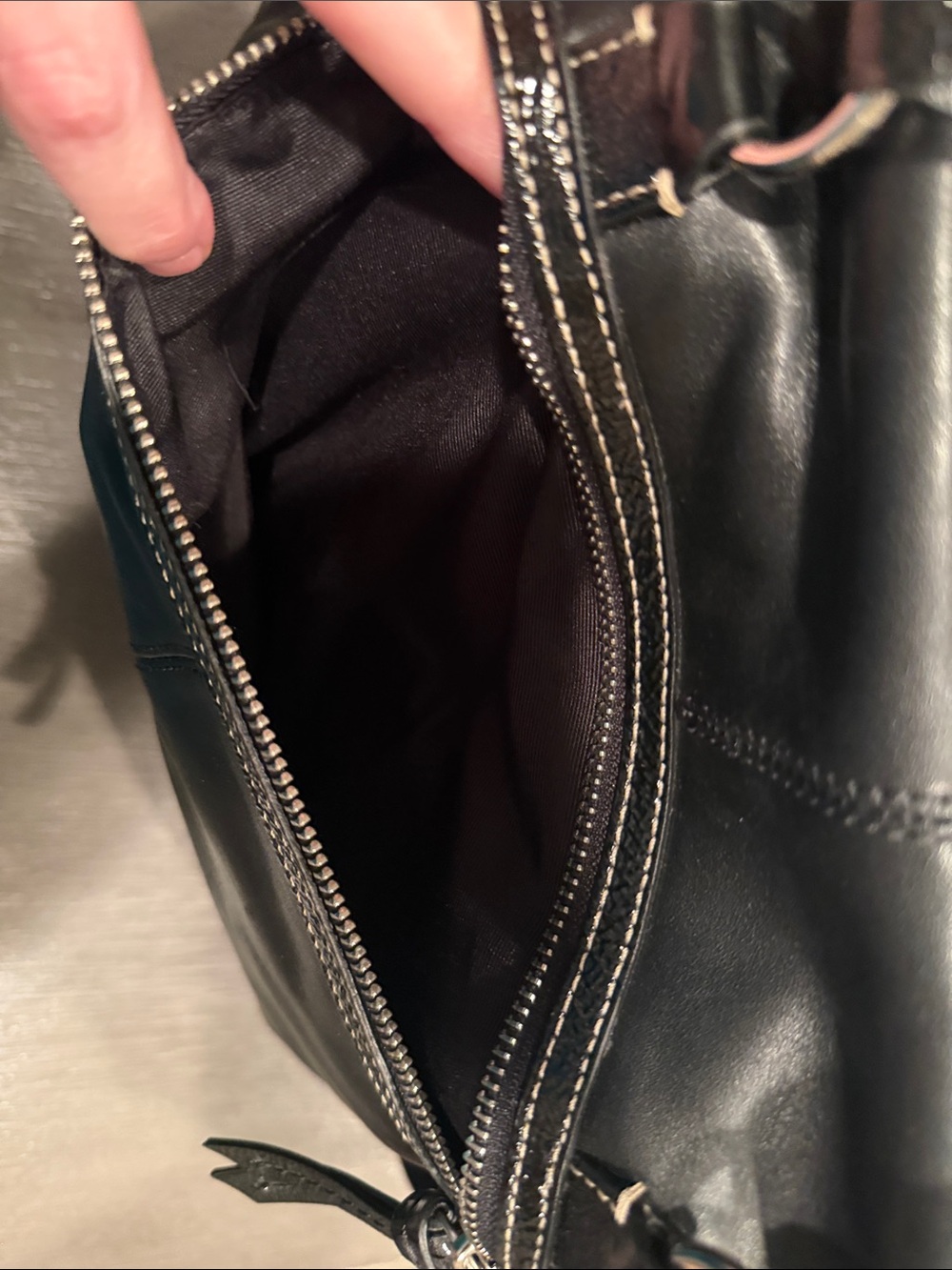 Coach Black Leather Diaper Bag - Picture 5 of 10